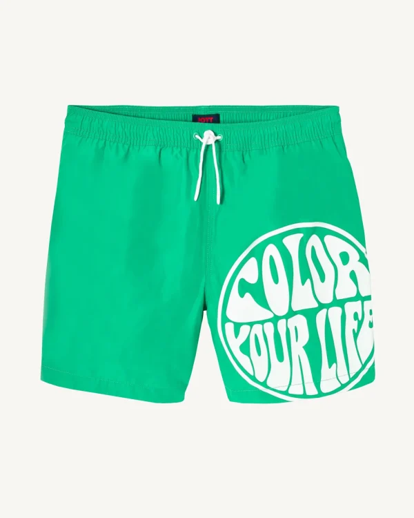 Clearance Swim Shorts Green/Funday White Biarritz Men Clothes