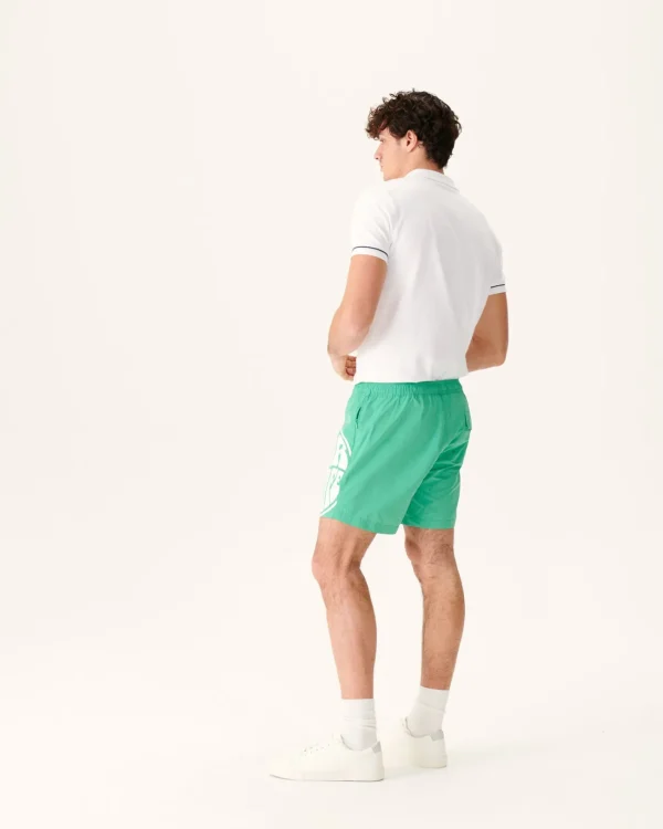 Clearance Swim Shorts Green/Funday White Biarritz Men Clothes