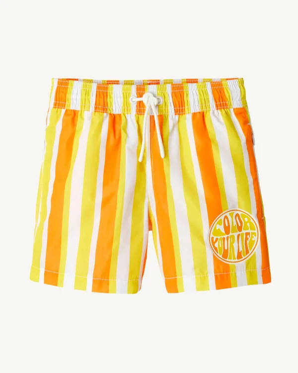 Best Sale Swim Shorts Stripe Apricot/Lemon Child Cassis Kids Clothes