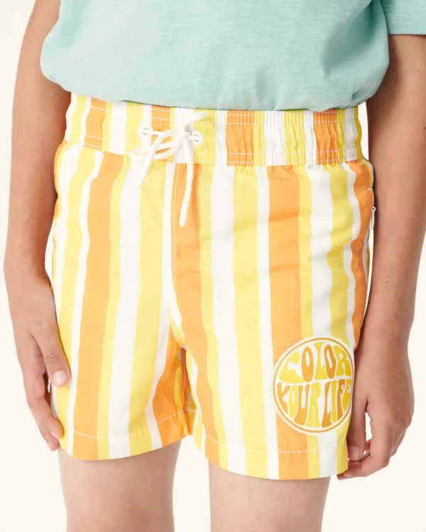 Best Sale Swim Shorts Stripe Apricot/Lemon Child Cassis Kids Clothes