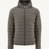 Sale Taupe Lenny Lightweight Hooded Down Jacket Men Down Jackets And Jackets