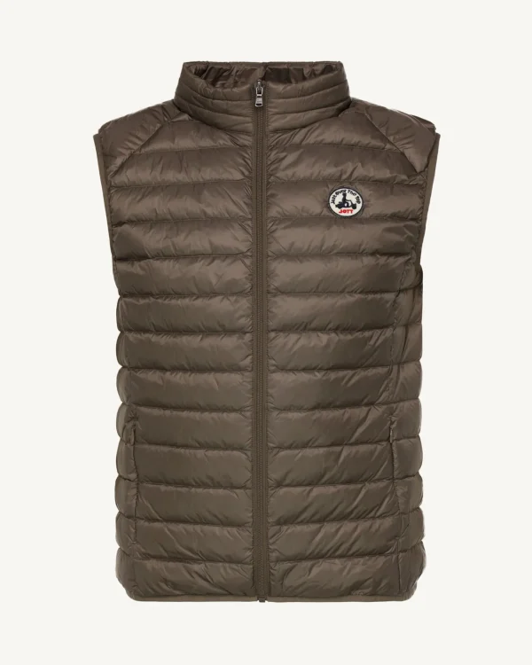 Fashion Taupe Sleeveless Down Jacket Tom Men Down Jackets And Jackets