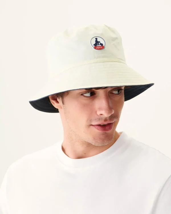 Discount Two-Tone Reversible Bucket Hat Ecru Star Men Accessories