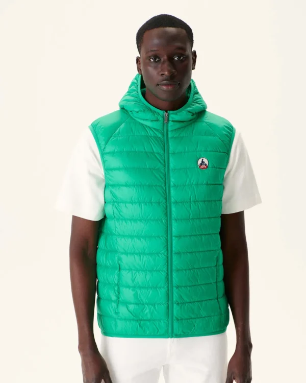 Outlet Vert Pat Hooded Sleeveless Down Jacket Men Down Jackets And Jackets