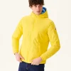 Best Sale Vigo Lemon/Azure Reversible Hooded Ultralight Down Jacket Men Down Jackets And Jackets