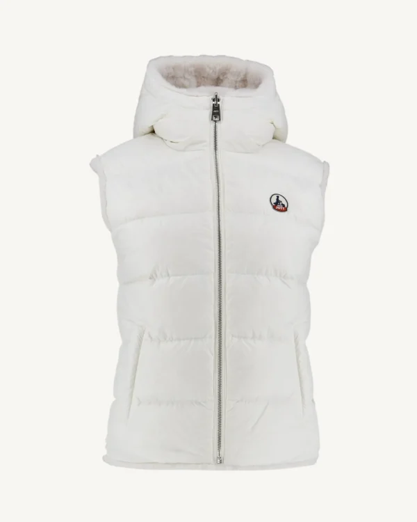 Shop White Daria Reversible Great Cold Sleeveless Down Jacket Women Down Jackets & Jackets