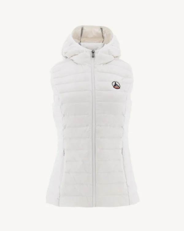 Online White Mali Light Sleeveless Padded Jacket Women Down Jackets & Jackets