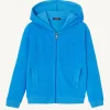 Shop Zipped Cotton Terry Jacket Azur Child Volta Kids Clothes