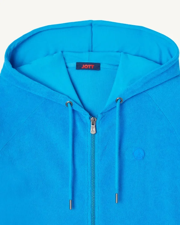 Online Zipped Hooded Jacket Azur Nazare Men Clothes